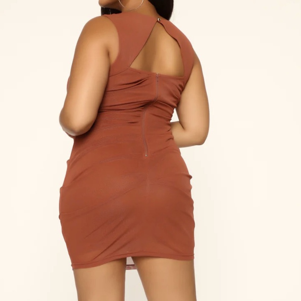Carmel Colored mini dress